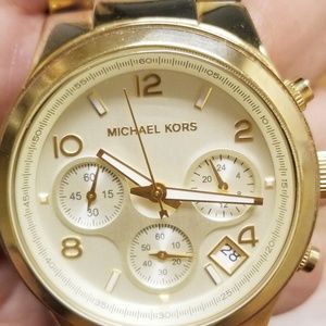 Michael Kors Gold Tortoise Watch